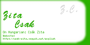 zita csak business card